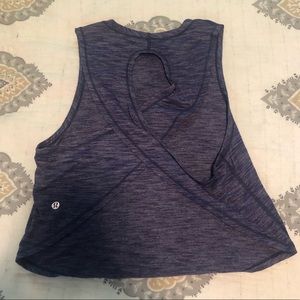 Size 2 - criss cross, open back Lululemon crop